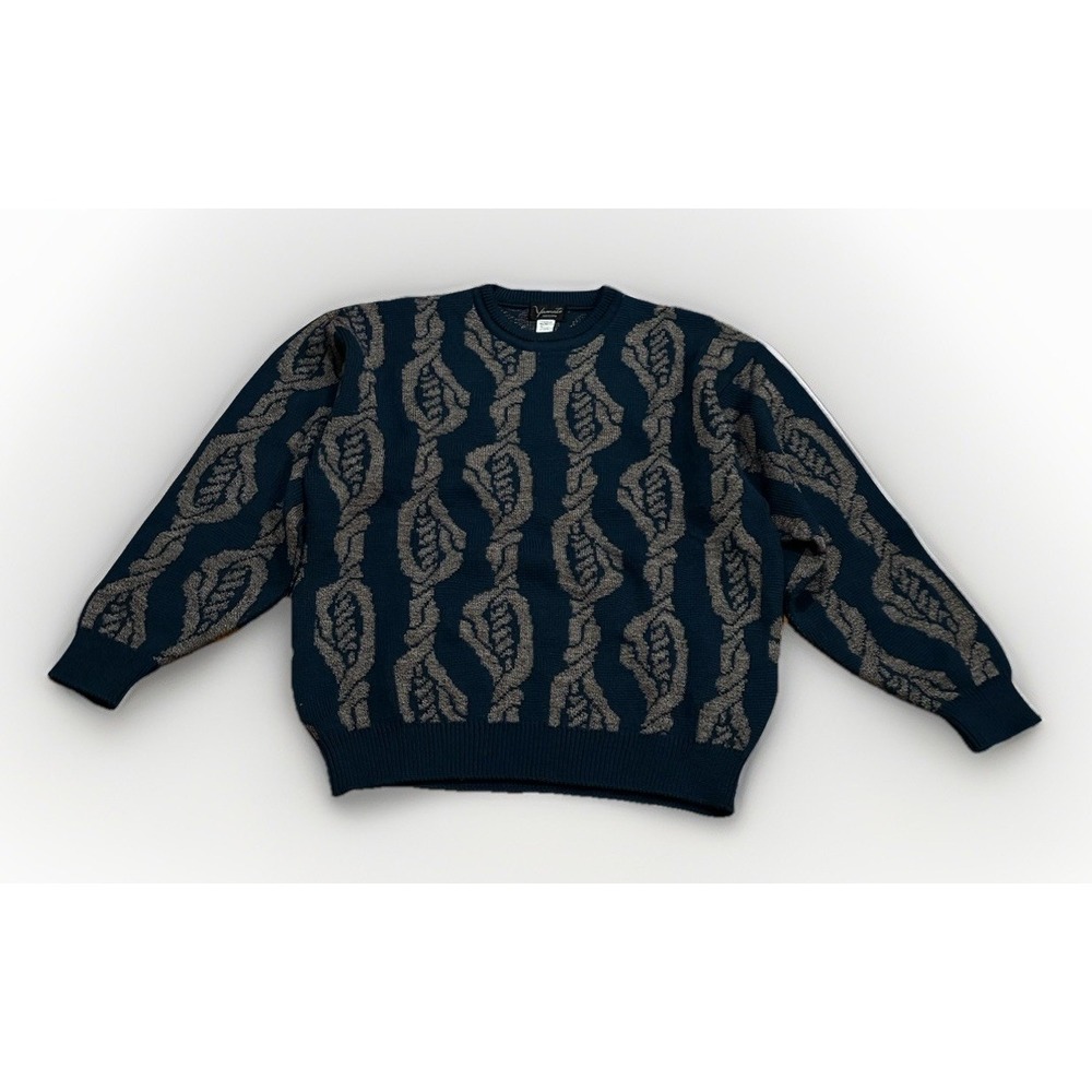Vintage Yamato Barbed Wire Sweater Japan Large Jacket 90s Y3 Bape Visvim